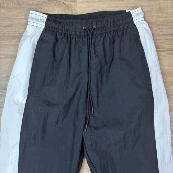 Jordan Men's S DNA Sporty Jogger Pants Black Rainbow Logo Track Stripe Swishy - Picture 2 of 7